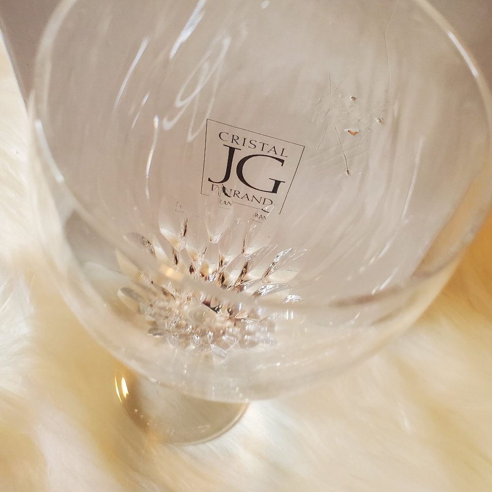 Beautiful jg durand crystal wine glasses set of 8